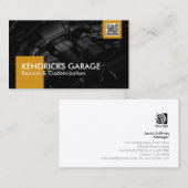 Auto Workshop Mechanic Car Repair Gold Icons Busin 名刺 (正面/裏面)