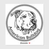 Autoaufkleber American Bulldog シール (シート)