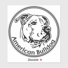 Autoaufkleber American Bulldog シール