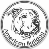 Autoaufkleber American Bulldog シール (正面)