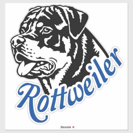 Autoaufkleber Aufkleber Rottweiler Rüde Kopf シール (シート)