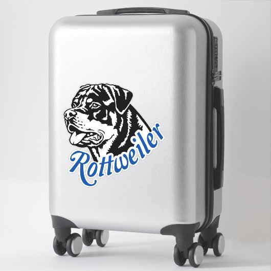 Autoaufkleber Aufkleber Rottweiler Rüde Kopf シール (スーツケース)