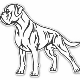 Autoaufkleber Boxer stehend シール