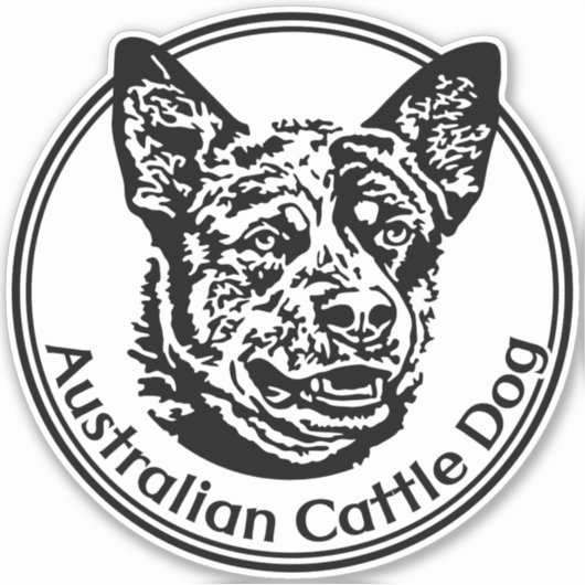 Autoaufkleber Cattle Dog シール (正面)