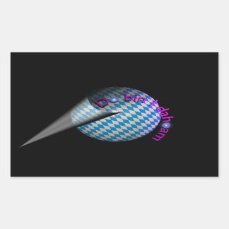 Autoaufkleber "Do bin I dahoam" 長方形シール