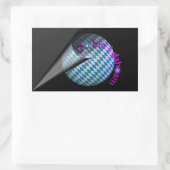 Autoaufkleber "Do bin I dahoam" (grau) 長方形シール (バッグ)