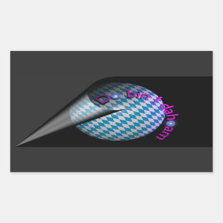 Autoaufkleber "Do bin I dahoam" (grau) 長方形シール