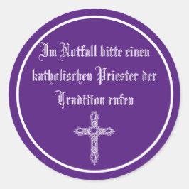 Autoaufkleber für den Notfall ラウンドシール