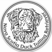 Autoaufkleber Nova Scotia Duck Tolling Retriever シール (正面)