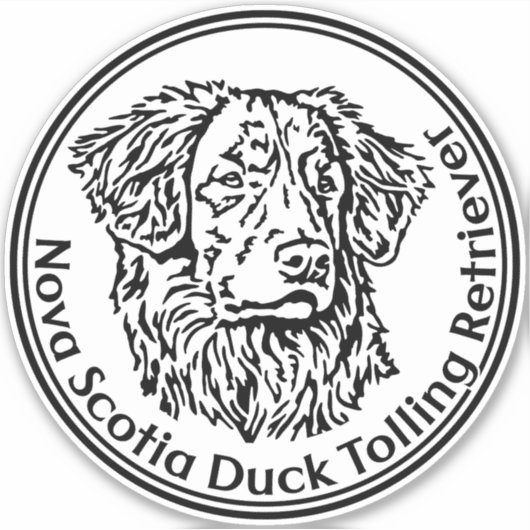 Autoaufkleber Nova Scotia Duck Tolling Retriever シール (正面)