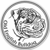Autoaufkleber Old English Bulldog  シール (正面)