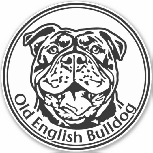 Autoaufkleber Old english Bulldog OEB シール (正面)