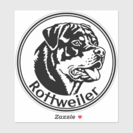 Autoaufkleber Rottweiler rund シール