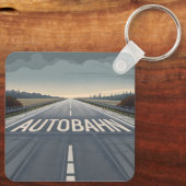 Autobahn Infinite Road Perspective Art キーホルダー (裏面)