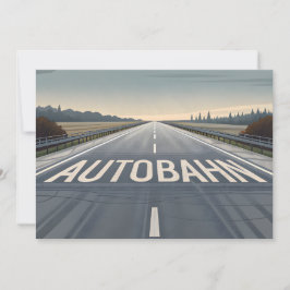 Autobahn Infinite Road Perspective Art シーズンカード