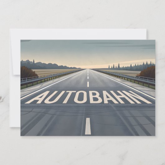 Autobahn Infinite Road Perspective Art シーズンカード (正面)