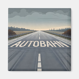 Autobahn Infinite Road Perspective Art マグネット