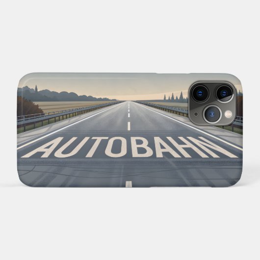 Autobahn Infinite Road Perspective Art Case-Mate iPhoneケース (裏面(横))