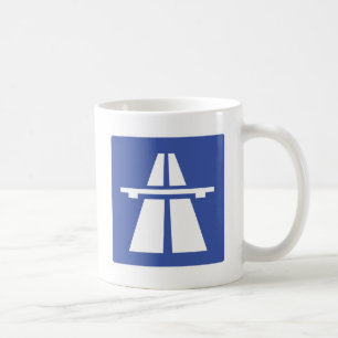 Autobahnschild コーヒーマグカップ