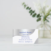 Autobody Repair Shiny Metal Background 名刺 (スタンド正面)