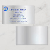 Autobody Repair Shiny Metal Background 名刺 (正面/裏面)
