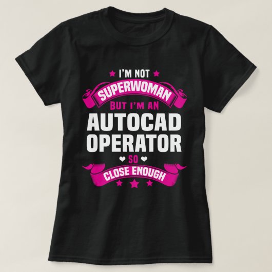 AutoCADオペレータ Tシャツ (デザイン正面)