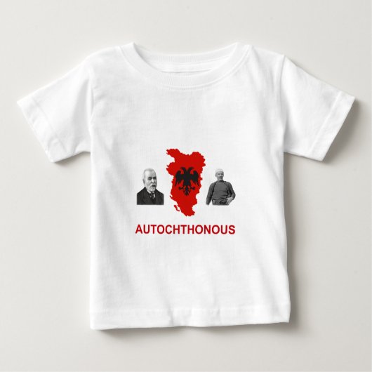 Autochthonousアルバニア ベビーTシャツ (正面)