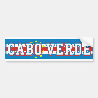 autocolante para automóvel cabo verde バンパーステッカー