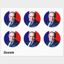 Autocollant 7.6 cm,  Zemmour Président 2022 ラウンドシール