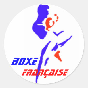 Autocollant Boxe Française ラウンドシール