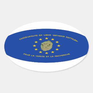 Autocollant Devenir Reptilien forme "ballon" 楕円形シール