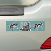autocollant dog malinois バンパーステッカー (車上)
