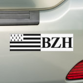 autocollant drapeau bretagne バンパーステッカー (車上)