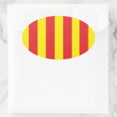 Autocollant Drapeau Provençal 楕円形シール (バッグ)
