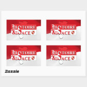 Autocollant Histoire Alsace - Elsàss Gschicht 長方形シール (シート)