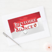 Autocollant Histoire Alsace - Elsàss Gschicht 長方形シール (封筒)