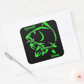 autocollant hypnotik fishing スクエアシール (封筒)