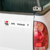 Autocollant I love educ pop / pour voiture バンパーステッカー (トラック上)
