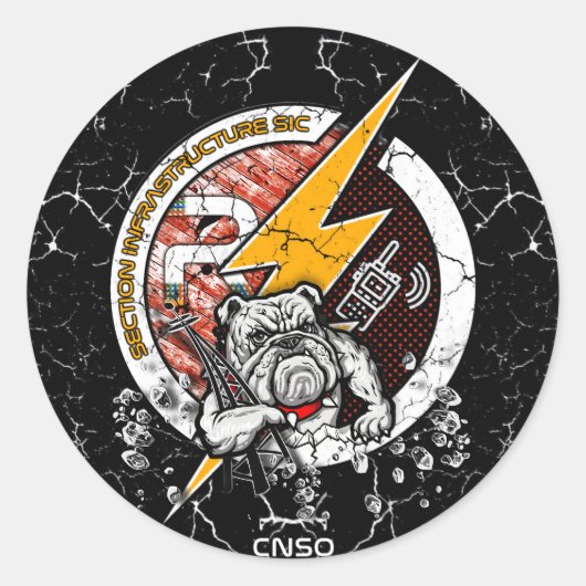 AUTOCOLLANT INFRA ラウンドシール (正面)