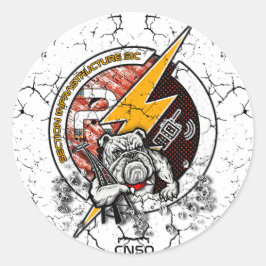 AUTOCOLLANT INFRA BLANC ラウンドシール