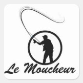 Autocollant "Le Moucheur" スクエアシール (正面)