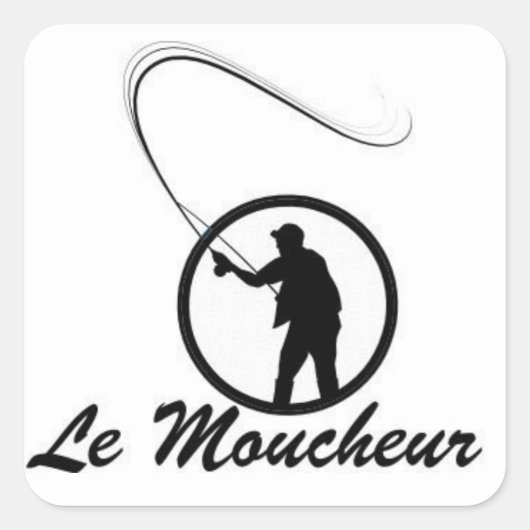 Autocollant "Le Moucheur" スクエアシール (正面)