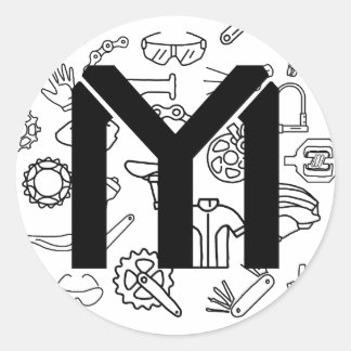 Autocollant pièce cycliste ラウンドシール