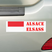 Autocollant pour voiture Alsace Rot ùn Wiss バンパーステッカー (車上)