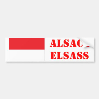 Autocollant pour voiture Alsace Rot ùn Wiss バンパーステッカー