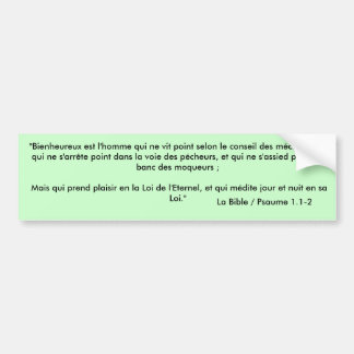 Autocollant pour voiture/Bumper Sticker - Verset B バンパーステッカー