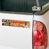 autocollant pour voiture malinois バンパーステッカー (トラック上)