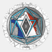 AUTOCOLLANT RADIO ラウンドシール (正面)