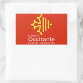 autocollant "région Occitanie" France 長方形シール (バッグ)