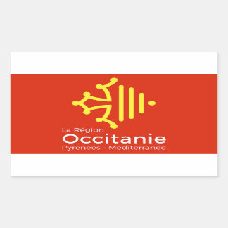 autocollant "région Occitanie" France 長方形シール